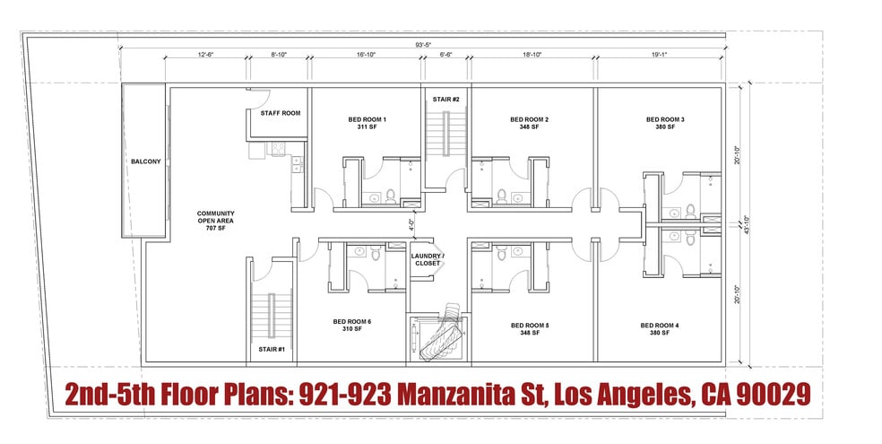 921 Manzanita St, Los Angeles, CA for sale - Floor Plan - Image 3 of 32