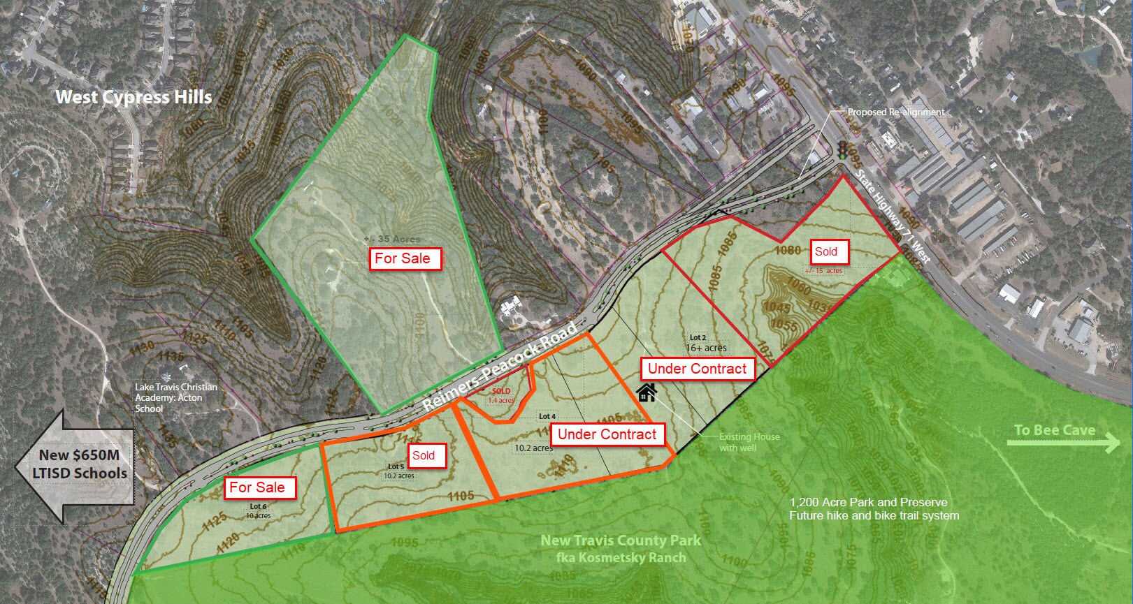5408 Reimers Rd, Spicewood, TX à vendre Plan cadastral- Image 1 de 4