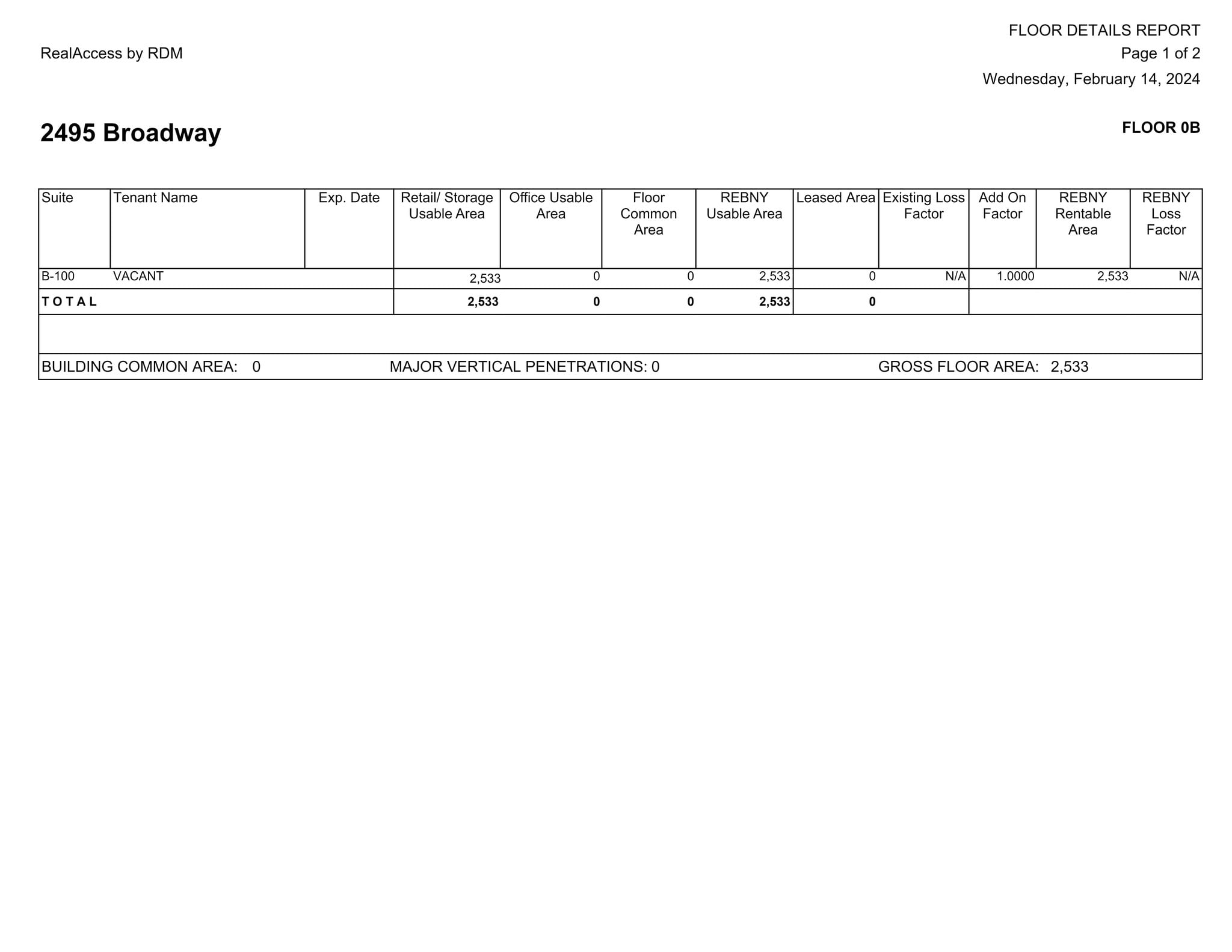 2495 Broadway, New York, NY for lease Site Plan- Image 1 of 2