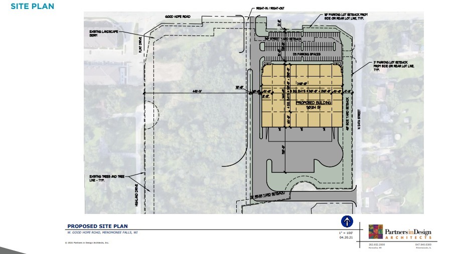 124th & Good Hope, Menomonee Falls, WI à louer - Plan de site - Image 2 de 2