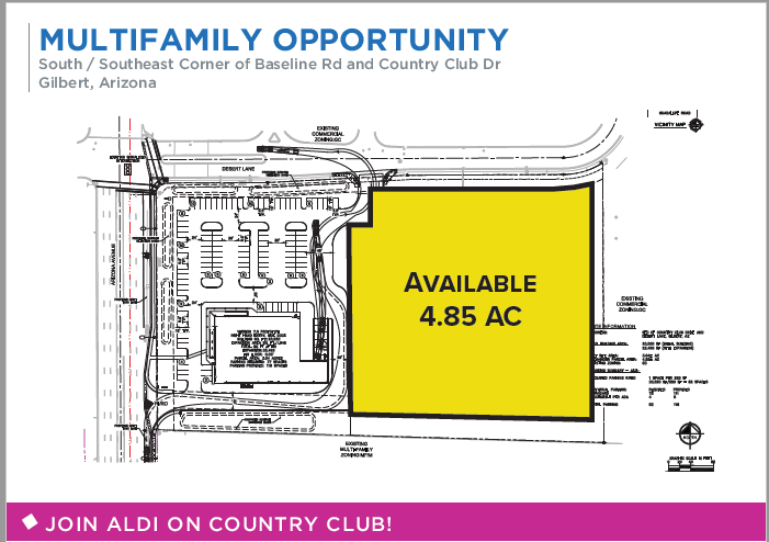 SEC Of Baseline Rd & Country Club Dr, Gilbert, AZ à vendre - Plan de site - Image 1 de 1