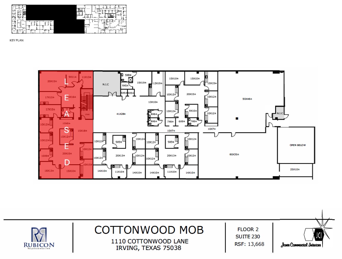 1110 Cottonwood Ln, Irving, TX for lease Floor Plan- Image 1 of 2