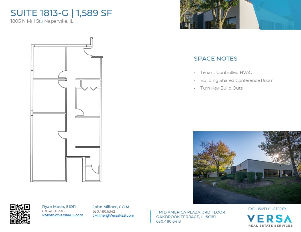 1813 N Mill St, Naperville, IL à louer Plan d’étage- Image 1 de 1