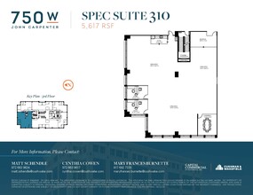 750 W John Carpenter Fwy, Irving, TX à louer Plan d’étage- Image 1 de 1