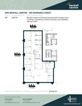 505 Burrard St, Vancouver, BC for lease Floor Plan- Image 1 of 1