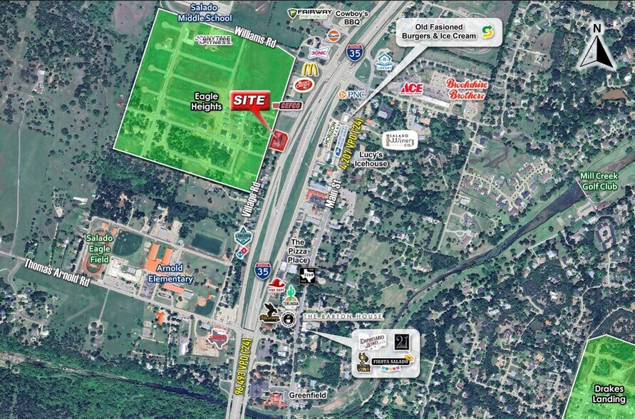 701 W Village Rd, Salado, TX à vendre - Aérien - Image 3 de 3