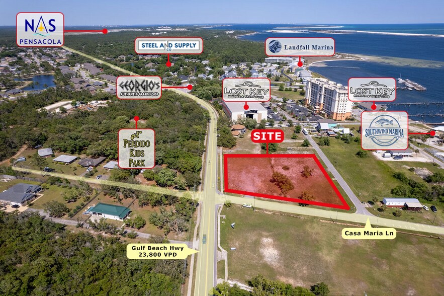 10199 Gulf Beach Hwy, Pensacola, FL à vendre - Photo du bâtiment - Image 1 de 13