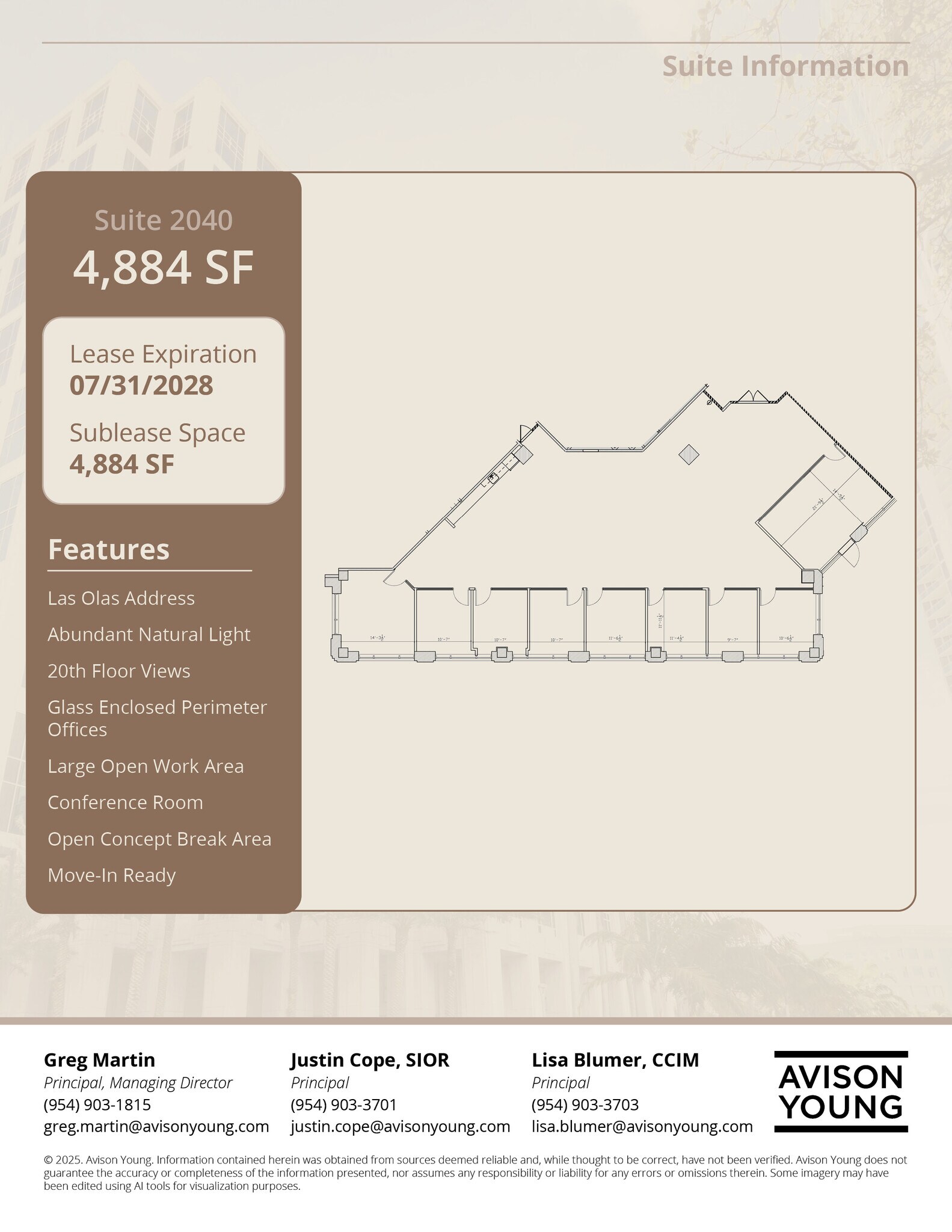 200 E Las Olas Blvd, Fort Lauderdale, FL for lease Floor Plan- Image 1 of 5