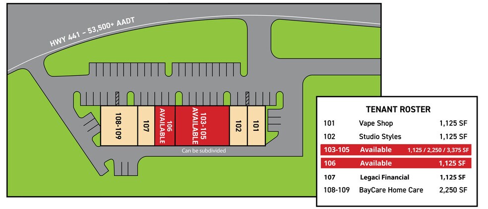 1450 E North Blvd, Leesburg, FL à louer - Plan de site - Image 2 de 5