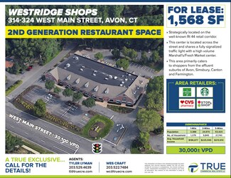 Plus de détails pour 300 W Main St, Avon, CT - Commerce de détail à louer