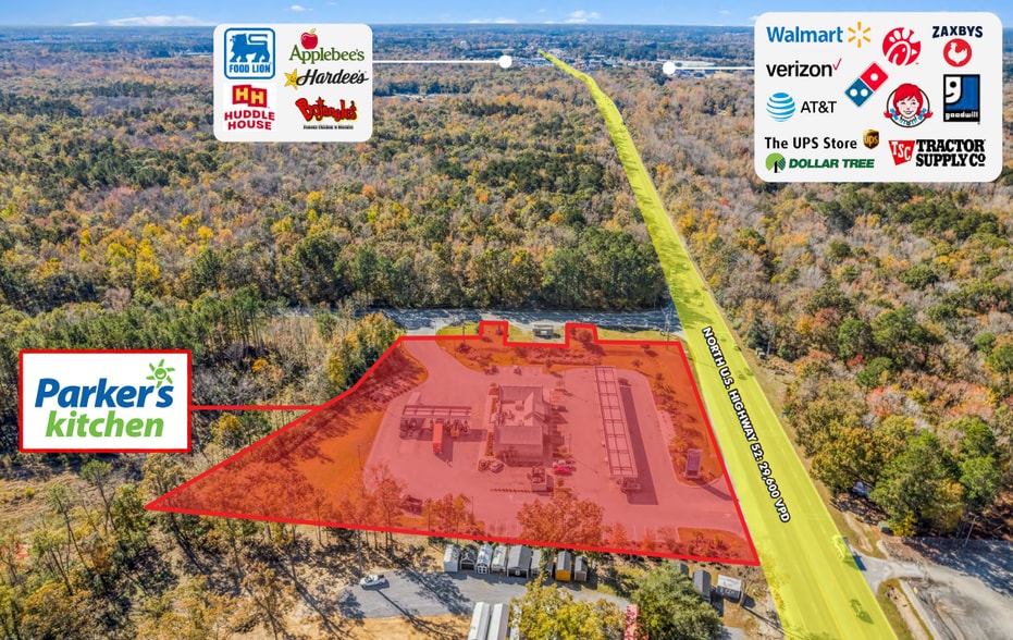 1105 N US Highway 52, Moncks Corner, SC for sale - Aerial - Image 2 of 3