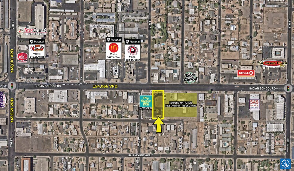 1005 Indian School Road, Phoenix, AZ à louer - Photo principale - Image 1 de 3