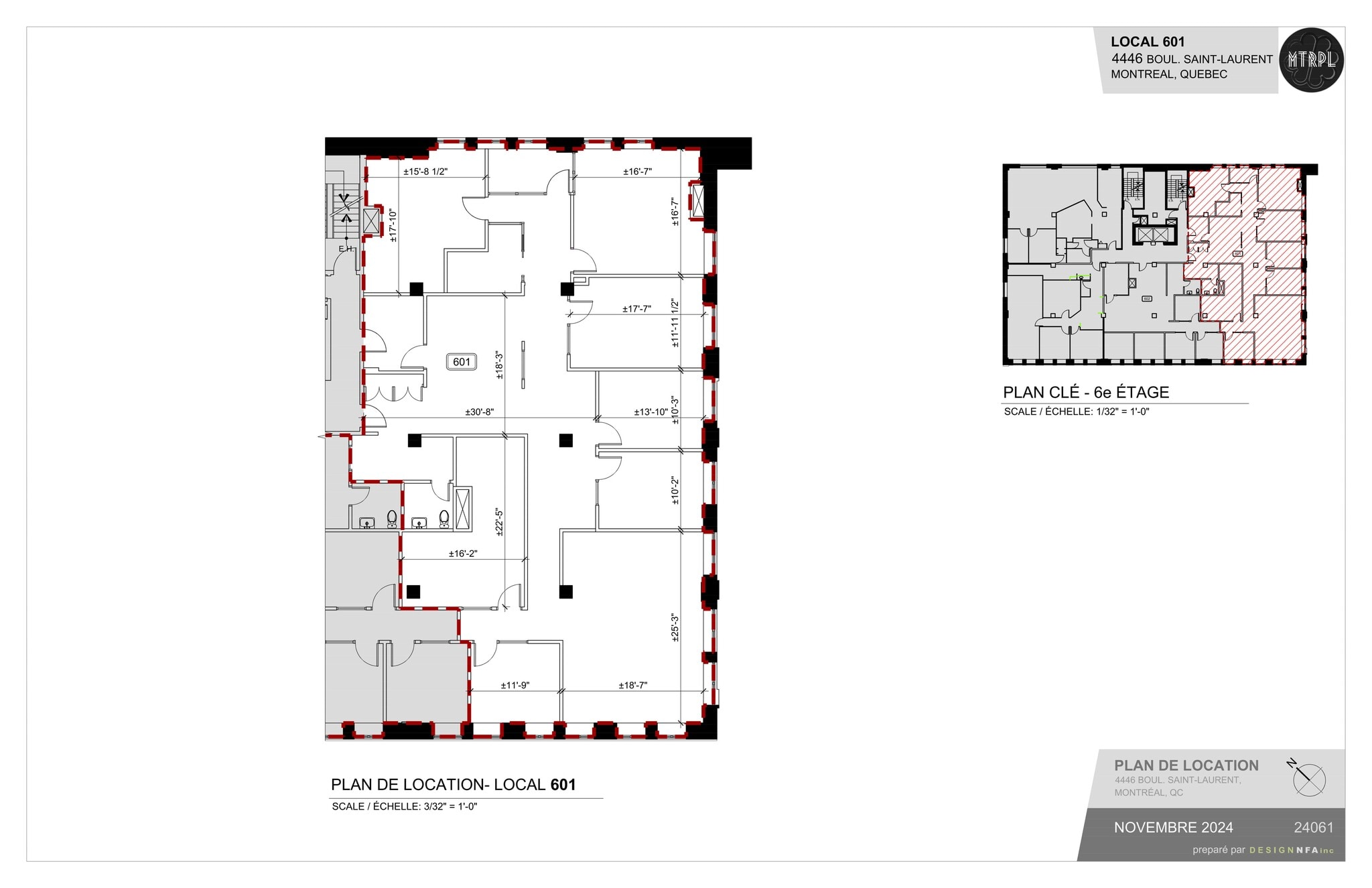 4446 Boul Saint-Laurent, Montréal, QC for lease Site Plan- Image 1 of 25