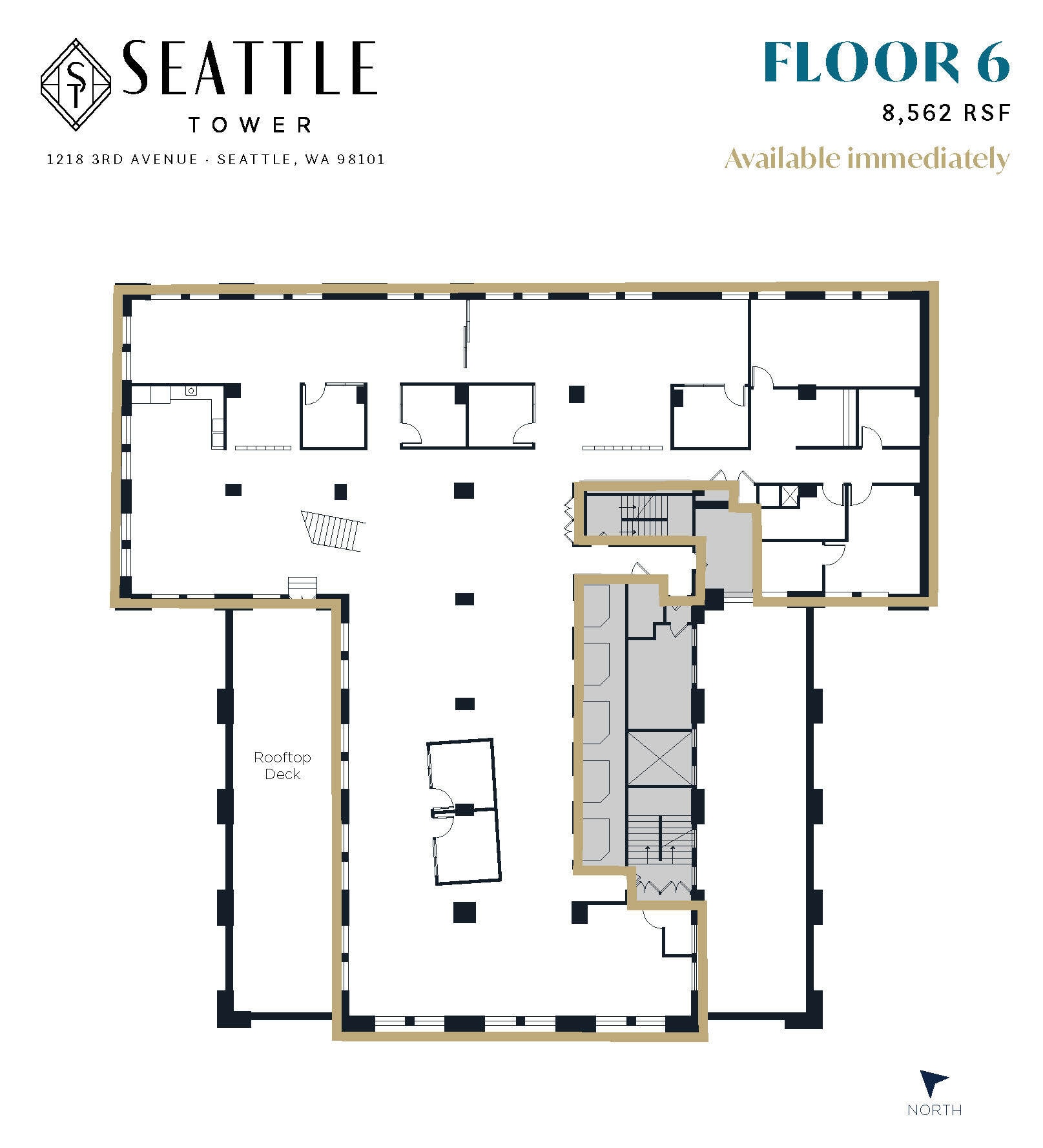 1218 3rd Ave, Seattle, WA for lease Floor Plan- Image 1 of 1