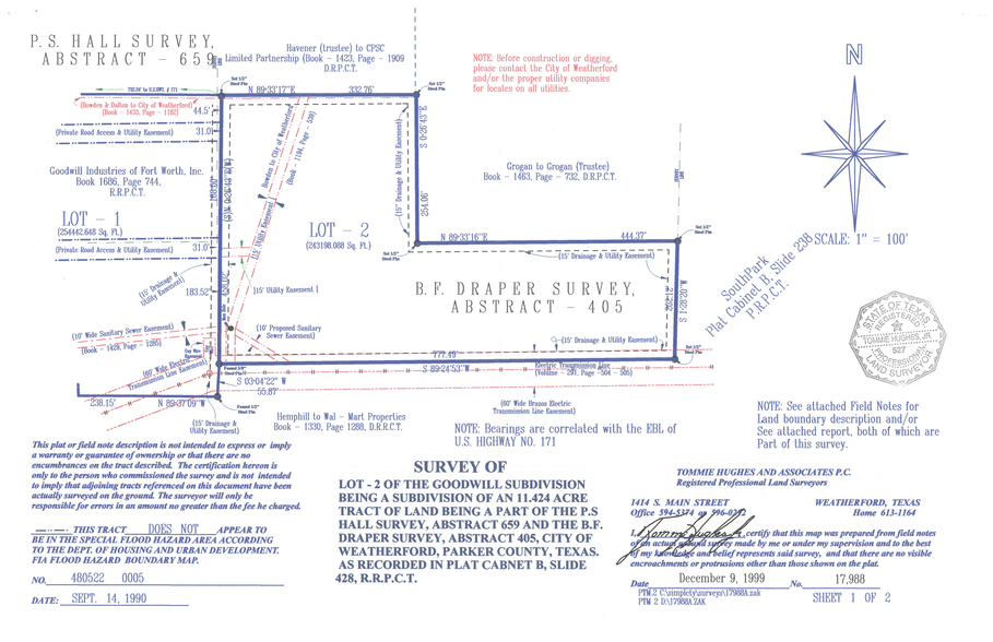 102 College Park Dr, Weatherford, TX for sale - Plat Map - Image 3 of 4