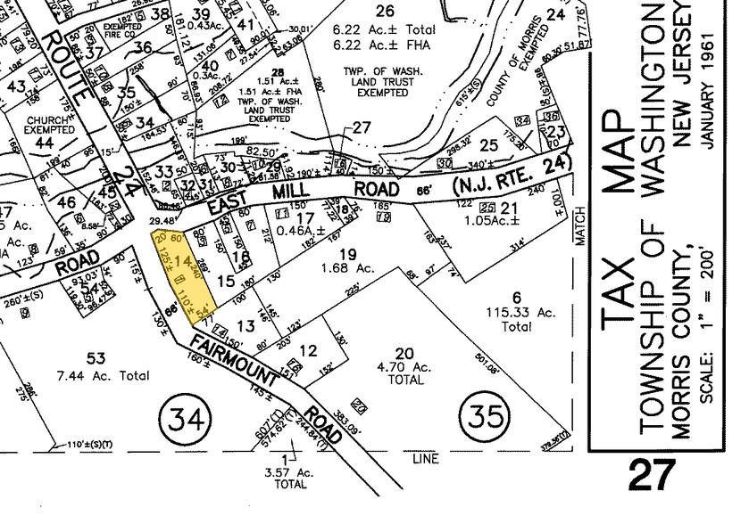 1 E Mill Rd, Long Valley, NJ à louer - Plan cadastral - Image 3 de 3