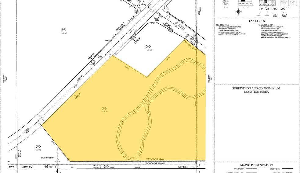 22635 W IL Route 176, Mundelein, IL à vendre - Plan cadastral - Image 2 de 3