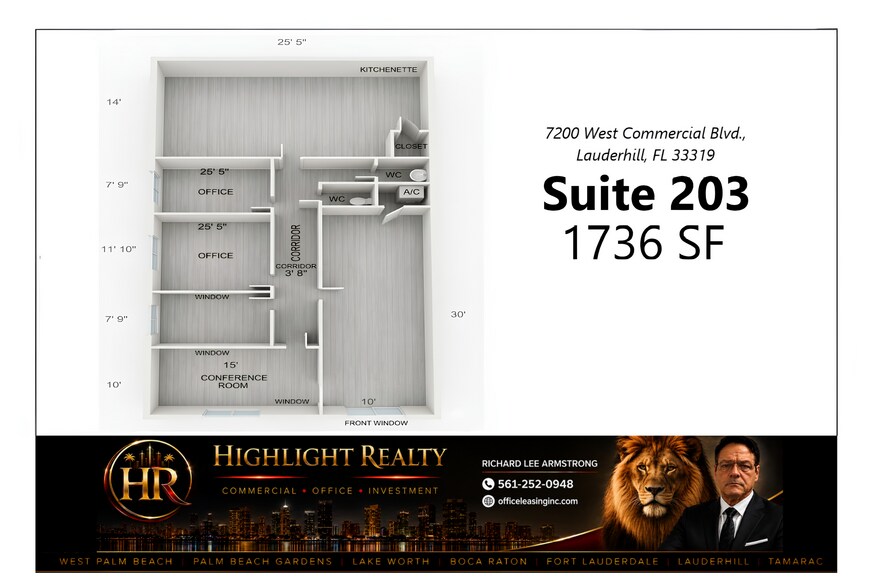 7100 W Commercial Blvd, Lauderhill, FL à louer - Photo du bâtiment - Image 3 de 26