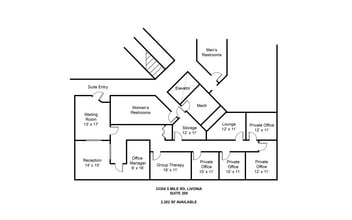 33300 5 Mile Rd, Livonia, MI for lease Floor Plan- Image 1 of 1