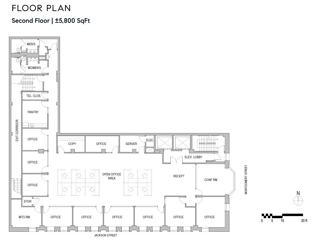 801 Montgomery St, San Francisco, CA à louer Plan d  tage- Image 1 de 1