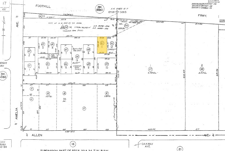 990 N Amelia Ave, San Dimas, CA à vendre - Plan cadastral - Image 3 de 4