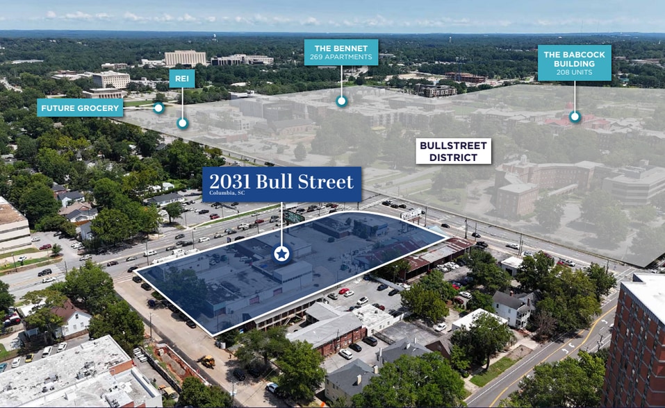 2031 Bull St, Columbia, SC for lease - Aerial - Image 3 of 3