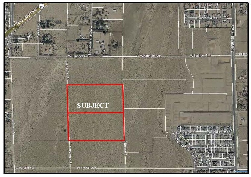 S Norma St, Ridgecrest, CA for sale - Aerial - Image 1 of 2