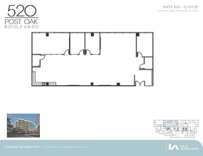 520 Post Oak Blvd, Houston, TX à louer Plan d  tage- Image 1 de 1