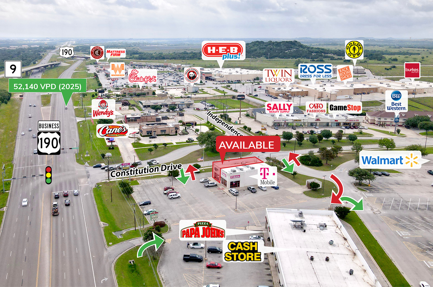 2726 E Highway 190, Copperas Cove, TX for lease Building Photo- Image 1 of 4