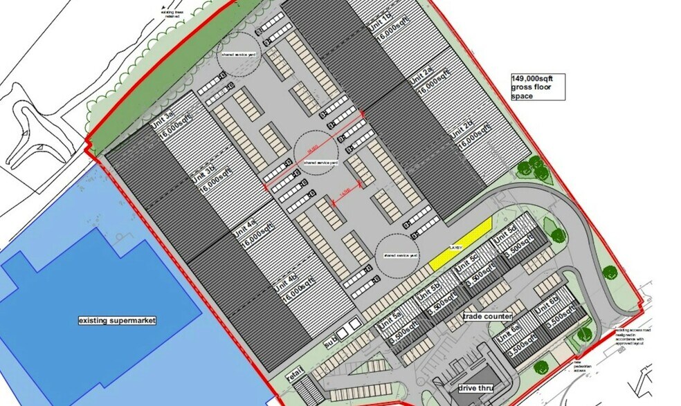 Oliver's Plance, Preston à louer - Plan de site - Image 1 de 1