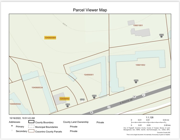 1516 Route 66, Flagstaff, AZ à vendre - Plan cadastral - Image 1 de 1