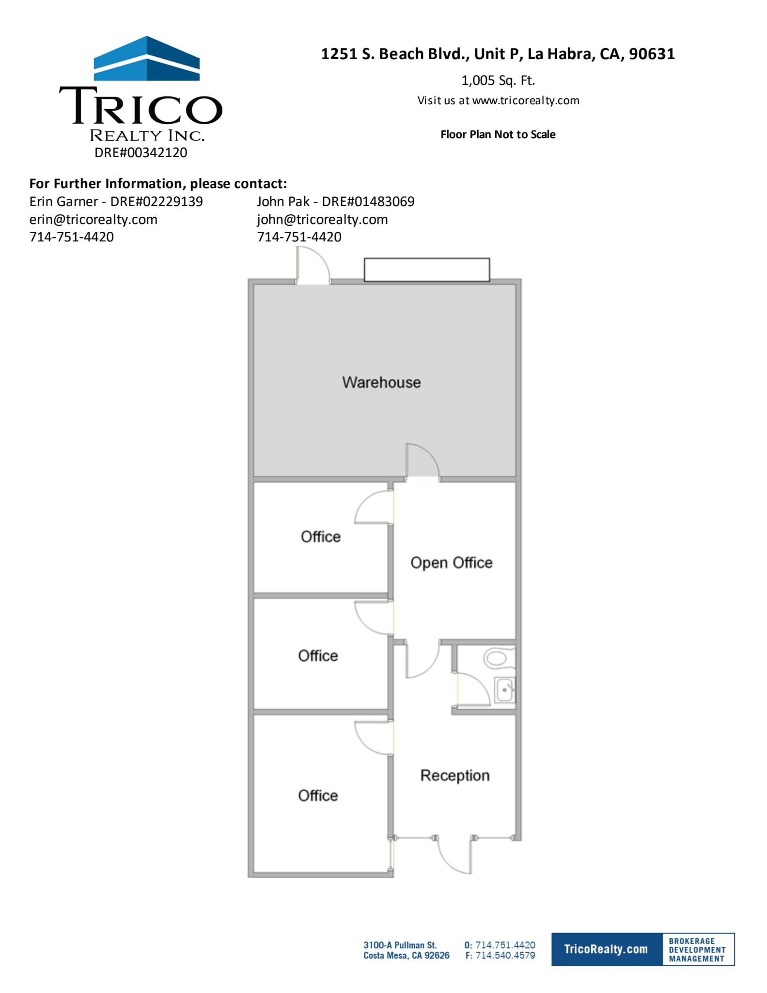 1251-1401 S Beach Blvd, La Habra, CA for lease Floor Plan- Image 1 of 1