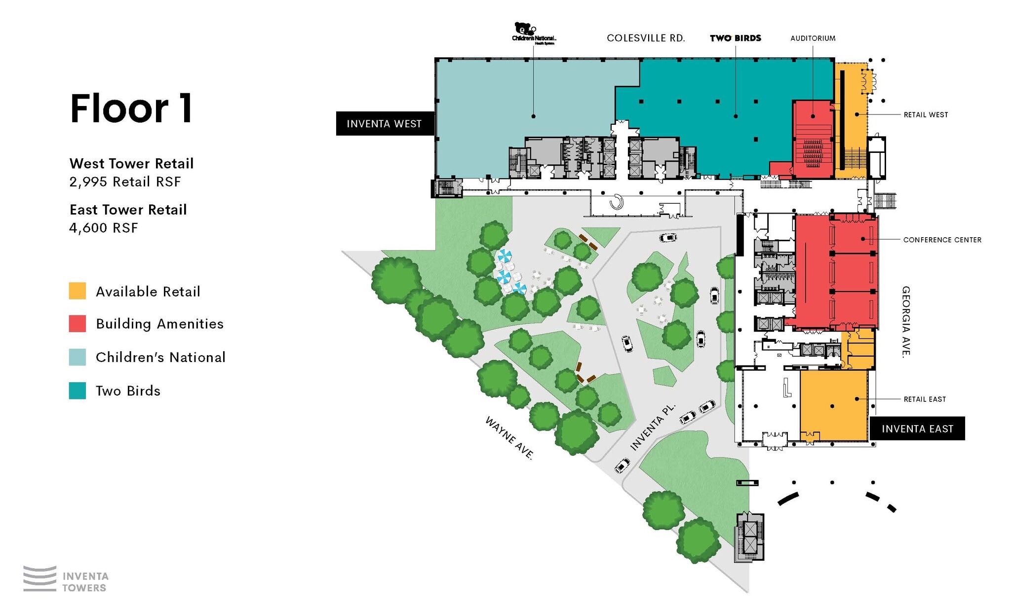 1 Inventa Pl, Silver Spring, MD à louer Plan d’étage- Image 1 de 2