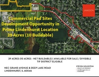 Plus de détails pour NEC Grand Ave & Deep Lake Rd, Lindenhurst, IL - Terrain à vendre