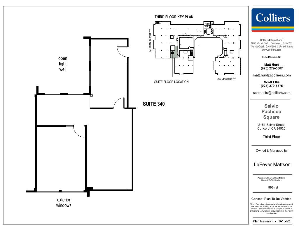 2151 Salvio St, Concord, CA for lease Floor Plan- Image 1 of 1