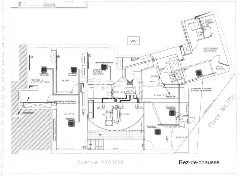 Bureau dans Villeurbanne à louer - Plan d’étage - Image 2 de 3