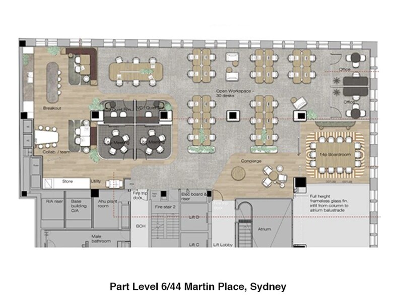 44 Martin Pl, Sydney for lease Floor Plan- Image 1 of 2