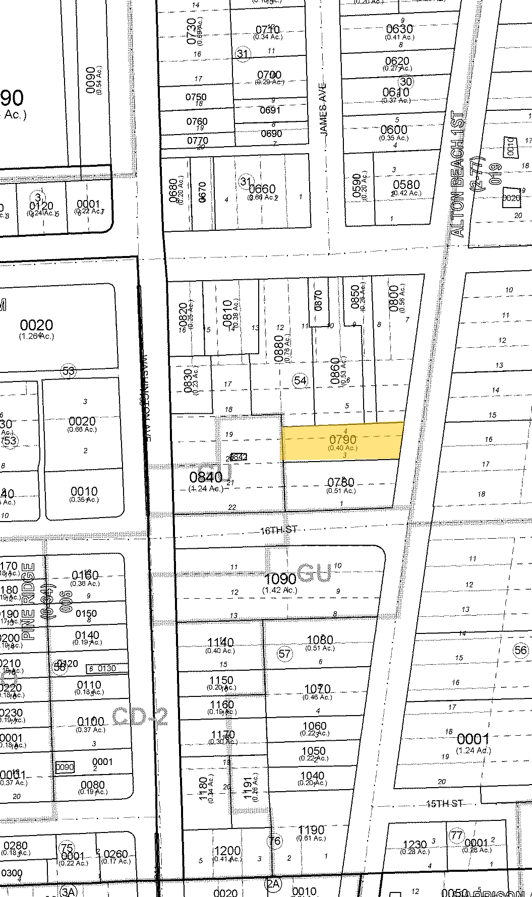 1610 Collins Ave, Miami Beach, FL à vendre Plan cadastral- Image 1 de 1