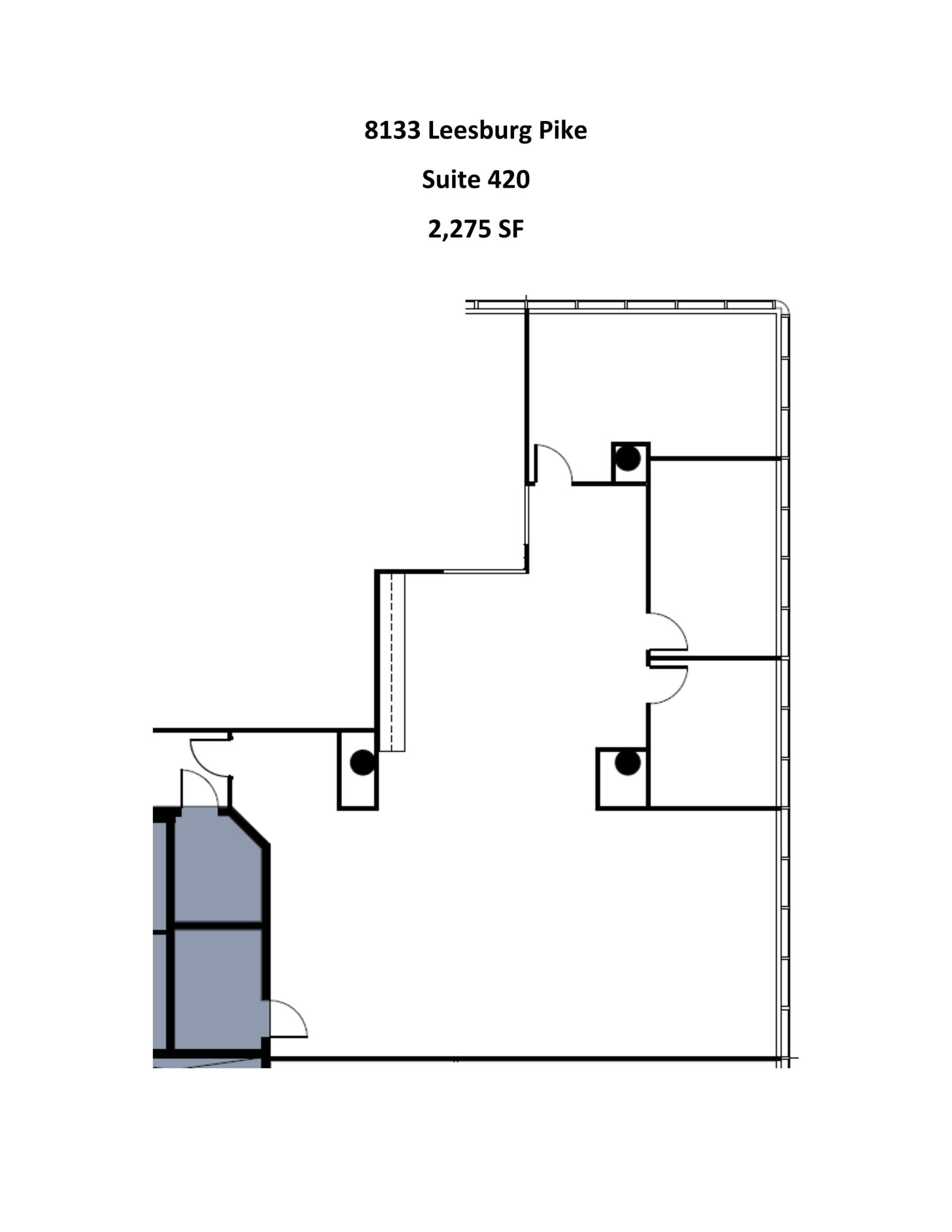 8133 Leesburg Pike, Vienna, VA à louer Plan de site- Image 1 de 2