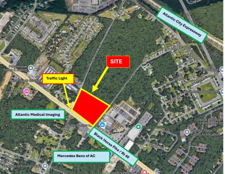 6602 Black Horse Pike, Egg Harbor Township, NJ à vendre - Photo principale - Image 1 de 1