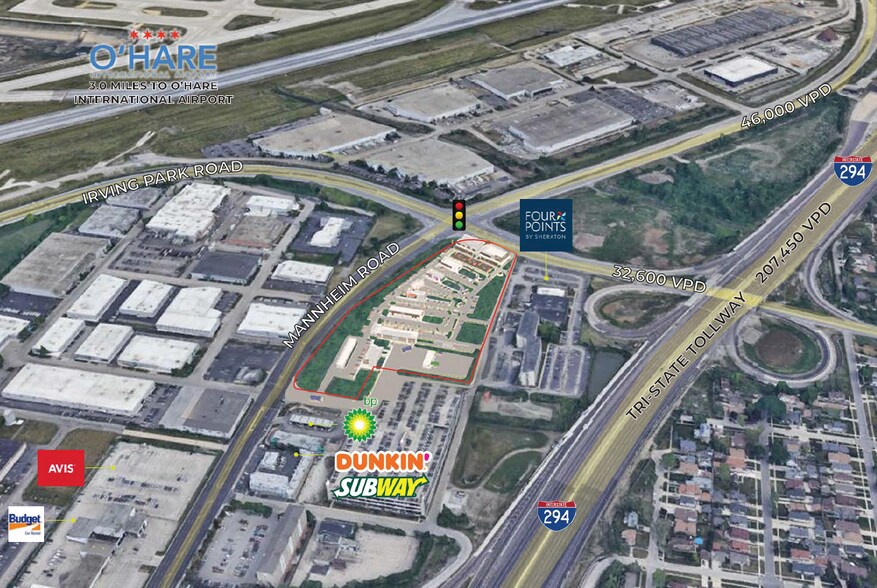 4501 Mannheim rd, Schiller Park, IL à louer - Photo principale - Image 1 de 2