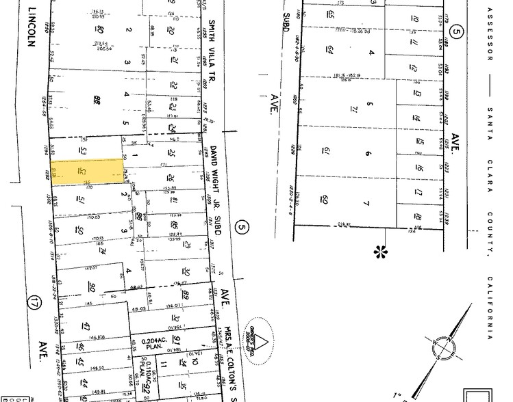 1292 Lincoln Ave, San Jose, CA à vendre - Plan cadastral - Image 1 de 1