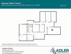 6905 N Wickham Rd, Melbourne, FL à louer Plan d’étage- Image 1 de 1