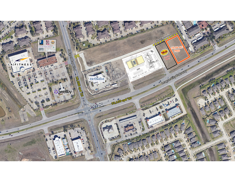 NEC Egret Bay & League City Parkway blvd, League City, TX for lease - Building Photo - Image 1 of 2