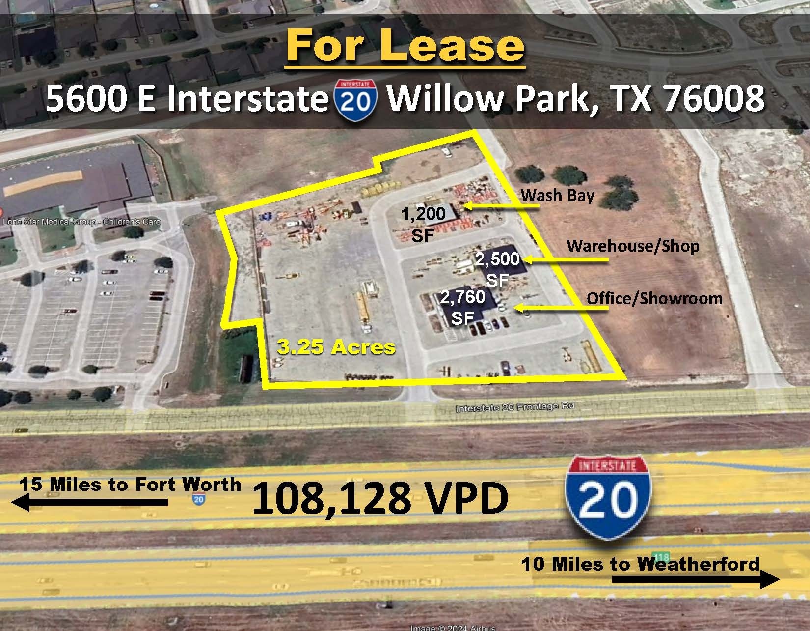 5600 Interstate 20 Service S rd, Willow Park, TX for lease Aerial- Image 1 of 7