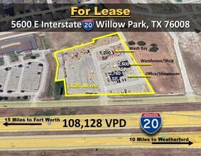 5600 Interstate 20 Service S rd, Willow Park, TX - AERIAL map view