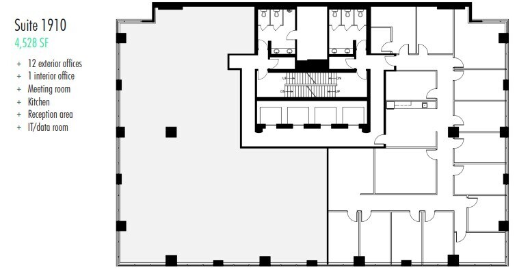 736 6th Ave SW, Calgary, AB à louer Plan d’étage- Image 1 de 1