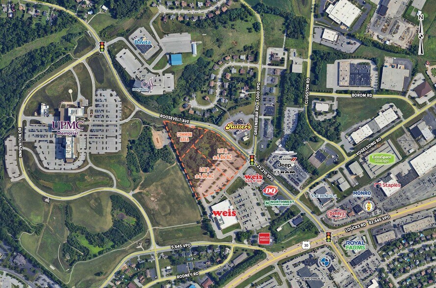 1800 Roosevelt Ave, York, PA à louer - Aérien - Image 2 de 3