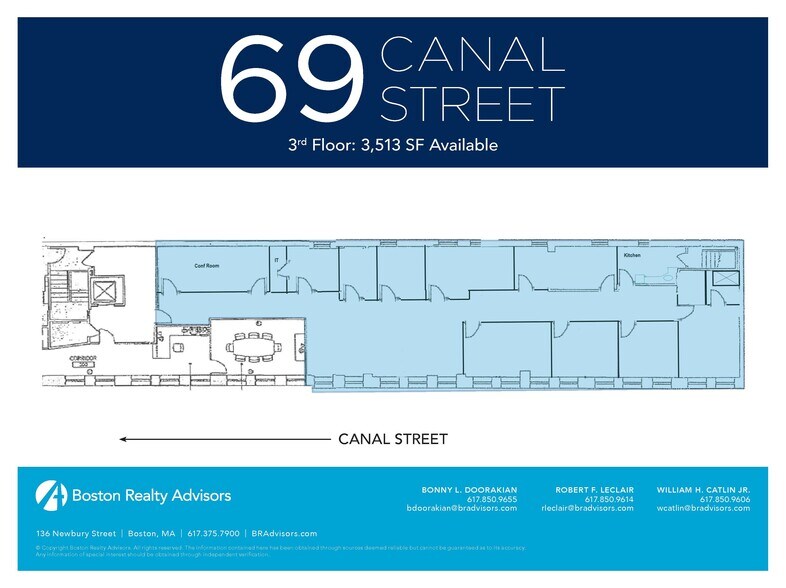 69 Canal St, Boston, MA à louer - Plan d’étage - Image 3 de 8