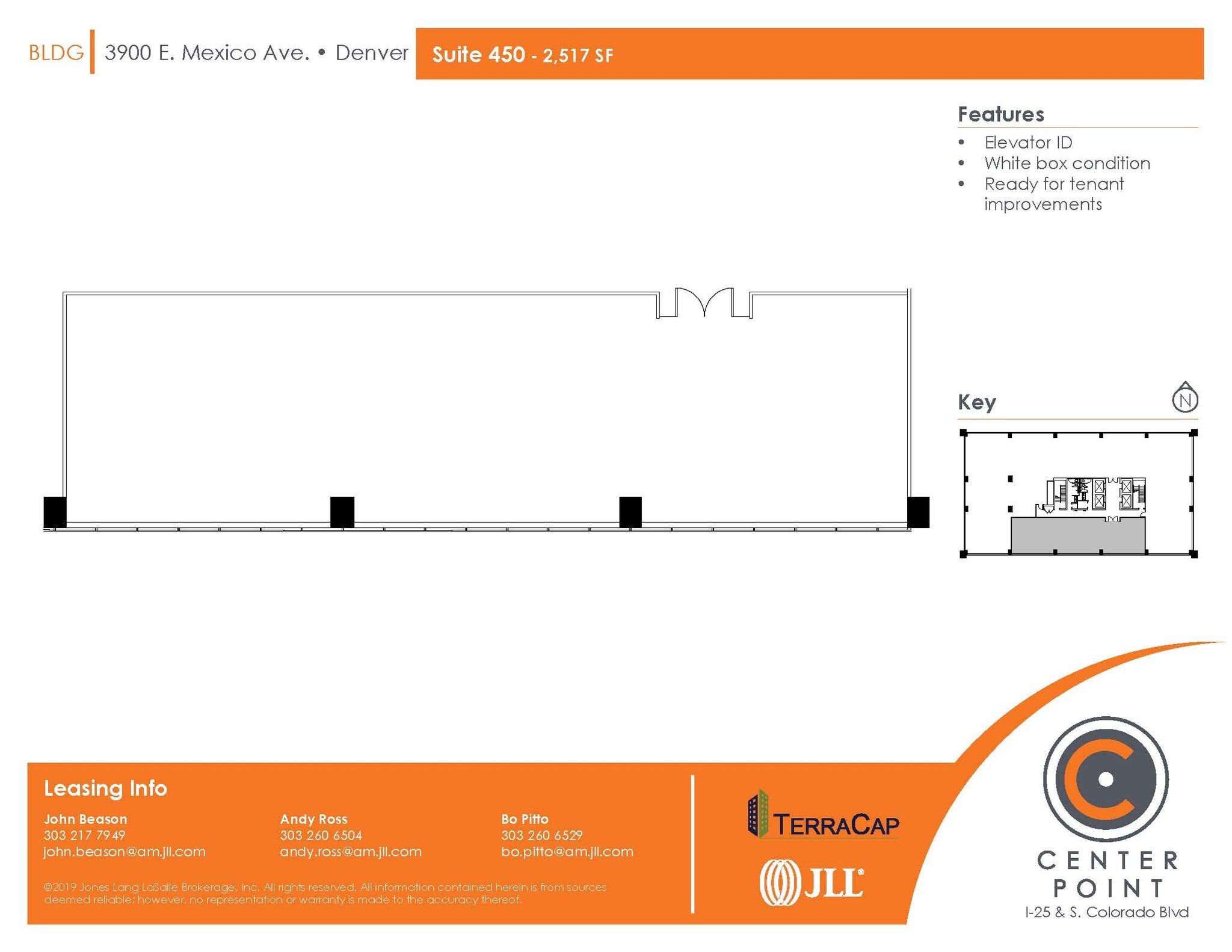 3900 E Mexico Ave, Denver, CO for lease Floor Plan- Image 1 of 1